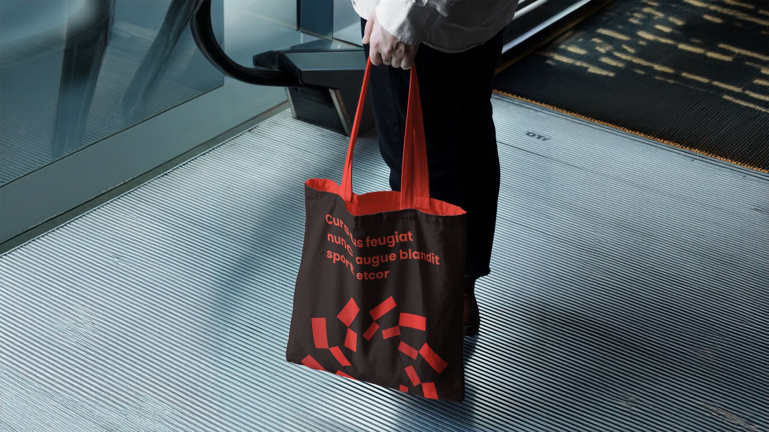 WINSUN tote bag with orbit pattern